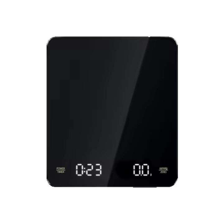 Báscula Digital de café con temporizador, balanza electrónica de precisión para alimentos de cocina, con USB, 3KG/0,1g - 1