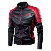 Chaqueta de Cuero de Motocicleta para Hombres Ajuste Delgado PU de Alta Calidad Moda Otoñal Casual - details 1