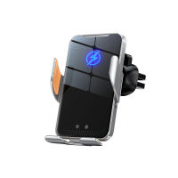 Cargador de Coche Inalámbrico Automático Carga Rápida Tipo USB Soporte de Aleación de Aluminio con Inducción Infrarroja Compatible con Múltiples Modelos de Teléfonos Móviles - details 0