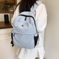 Mochila deportiva de nailon pequeña y sencilla, bolso de hombro de Color sólido de estilo coreano, bolso de mano, mochila Retro para niñas - details 14
