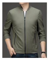Chaqueta casual para hombre, chaqueta holgada con cuello levantado, impermeable, novedad - details 3
