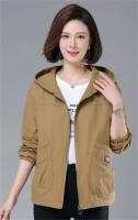 Chaqueta con Capucha de Viento de Media Longitud Coreana Abrigo Casual para Mujeres Primavera Otoño 2025 - details 2