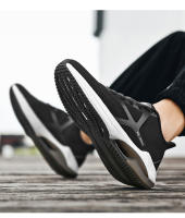Zapatos de moda tejidos voladores de palomitas de maíz para deportes nuevos transpirables de verano para hombres, zapatos para correr de malla informales para mujeres - details 14