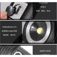 P70 linterna de luz fuerte al aire libre impermeable carga USB zoom retráctil linterna LED de alta potencia - details 3
