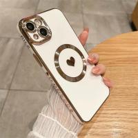 Funda de Teléfono Magsafe de Lujo con Recubrimiento Magnético y Corazón - details 3
