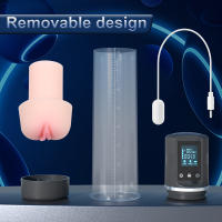 Bomba de pene automática Bomba de vacío Masturbador masculino Copa Ampliación Potenciador Masaje Chupando Vibrador Ampliación Erección Entrenador Adultos Juguetes sexuales Hombres - details 2