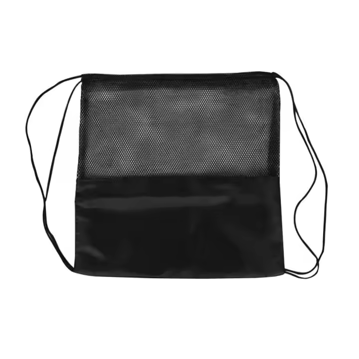 Bolsa de almacenamiento con cordón para voleibol, accesorio de entrenamiento de baloncesto, Media malla - 1