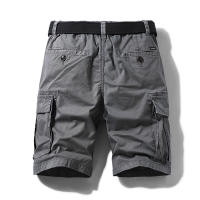 Men's Cargo Shorts Fit Short Outdoor Multi-Pocket Cotton Work Casual Shorts with No Belt - details 5