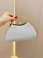 Nueva moda europea y americana retro completa diamante arco cadena pequeña bolsa cuadrada cena bolso de imitación de diamantes bolsa de mensajero - details 2