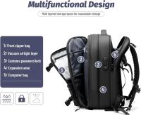 Mochila de Viaje para Hombres 60L Airback Vacuum Compression Multifuncional Impermeable Anti Robo - details 11