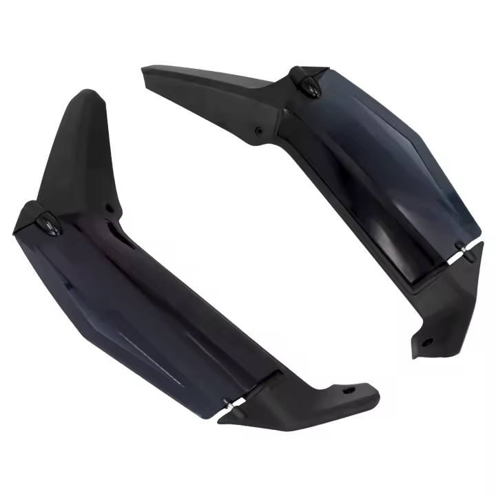 2xMotorcycle ABS Adjustable Windshield Side Wing Windshield Air Deflector Plastic For Honda Gold Wing GL1800D Tour 2018-2021 - 1