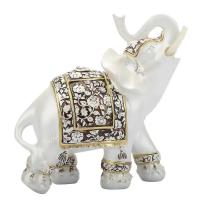 Estatua de la suerte exquisita Vintage, Feng Shui de la riqueza, modelo elegante, adornos, manualidad para regalo, elefante, decoración del hogar - details 1