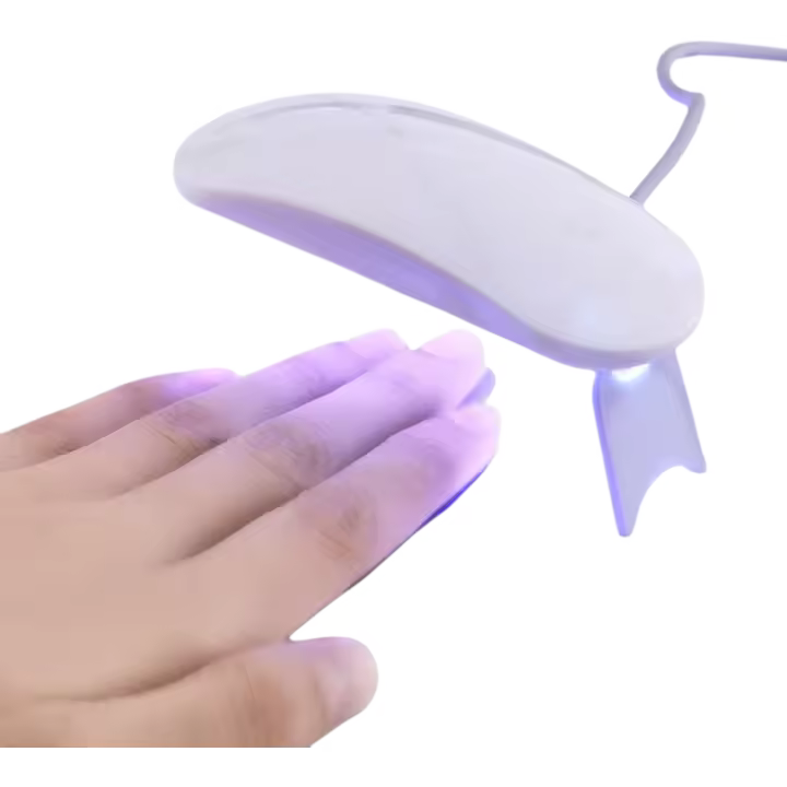 Secador Mini 6W LED UV Lámpara Micro USB Gel Varnish Curing Herramienta de Manicura de Belleza para Equipo de Arte - 1