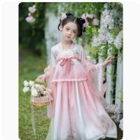 Hanfu edición de primavera y otoño disfraz Tang de estilo chino antiguo súper inmortal para niños vestido de manga larga para niñas pequeñas - details 1