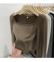 Camiseta ajustada de algodón para mujer, Top corto de manga larga, camiseta Sexy blanca Y2k para primavera y otoño - details 12