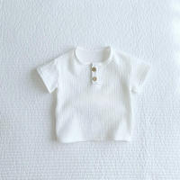 Trajes de verano 100% de algodón para bebé, Top de manga corta suave y pantalones cortos, ropa cómoda para el hogar para niños de 0 a 4 años - details 5