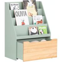 Librería Infantil 4 Estantes para Almacenamiento de Juguetes Cajón Verde de 62 x 30 x 80cm - details 0