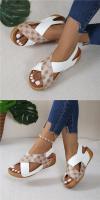Sandalias de tacón de cuña para mujer, zapatos de moda de verano - details 22