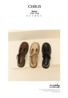 Nuevo Xiaoxiangfeng boca poco profunda T cinturón suela gruesa tacón medio zapatos pequeños de cuero casual zapatos de mujer - details 10