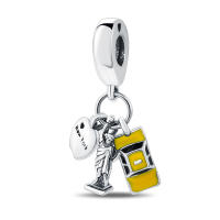Plata de Ley 925 New York Lady Liberty Apple cuentas de automóvil compatibles con pulsera Original Pandora dijes cuentas regalo de joyería para mujer - details 0