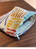 Bolso de Cosméticos de Viaje a Rayas Organizador de Maquillaje de Pana de Cordonuroy - details 5