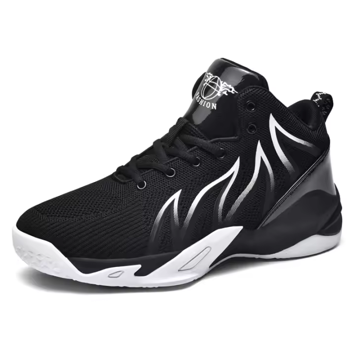 Zapatos de baloncesto antideslizantes de marca para hombre, zapatos deportivos transpirables, cómodos zapatos atléticos de entrenamiento de gimnasia, Zapatillas altas para niños - 1