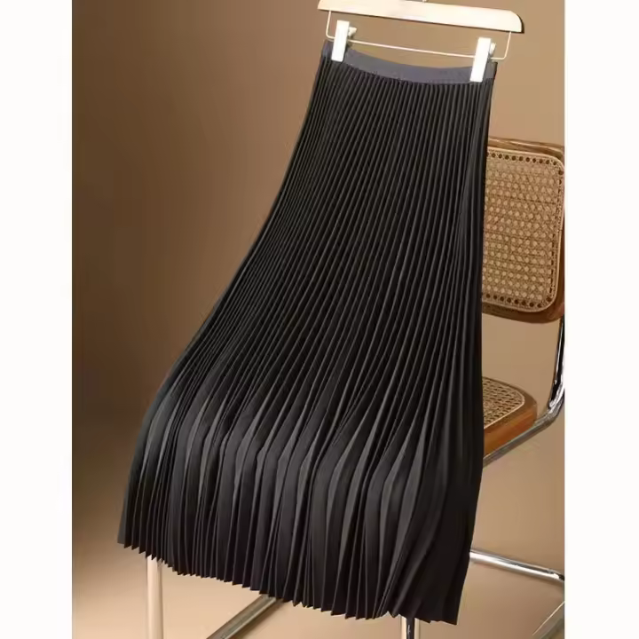 Nuevas mujeres de verano de gasa Midi falda volantes Vintage grande tallas grandes Casual elegante fiesta moda faldas sueltas - 1