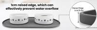 Dog Food Mat Pet Placemat Cat Bowl Pad Cats Drinking Feed Mats Easy to Clean Non-Slip Silicone Round Pet Feeding Water Supplies - details 5