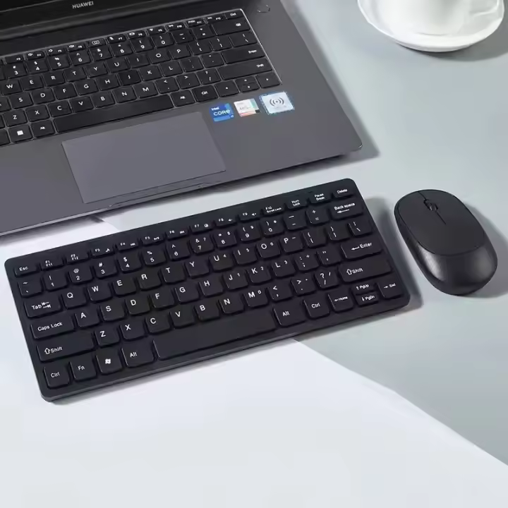 Juego combinado portátil de 2,4G, mini teclado y ratón para ordenador portátil, Mac, escritorio, TV, inteligente, PS4 - 1