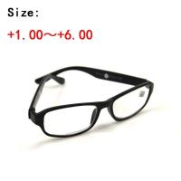 Gafas de Lectura de Terapia Magnética para Hombres y Mujeres Lentes Rectangulares de Magnificación para Miopía Negro/Rojo - details 1