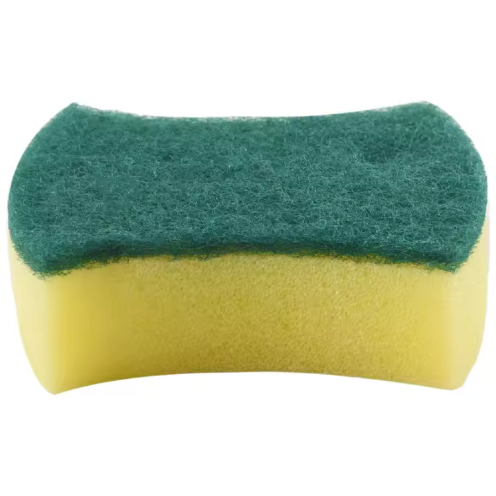 Estropajo de esponja de doble cara, accesorio para lavar platos, eliminar manchas, cepillo de limpieza para cocina, garaje y baño, 30 piezas - 1