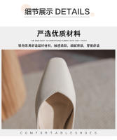 170 bolsa cabeza trasera sandalias vacías verano de las mujeres 2025 nuevo tacón grueso francés pequeño estilo fragante palabra con tacón alto zapatos individuales - details 1