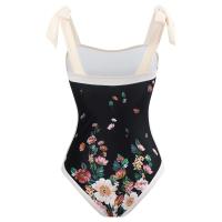 2025 traje de baño estampado con falda de una pieza para mujer, ropa de playa, traje de baño de verano - details 2