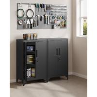 Archivador de Oficina, Armario Multifuncional, 2 Puertas, con Cerradura, Almacenamiento de Acero, para Sala de Estar, Gris Mate OMC013G01 - details 25