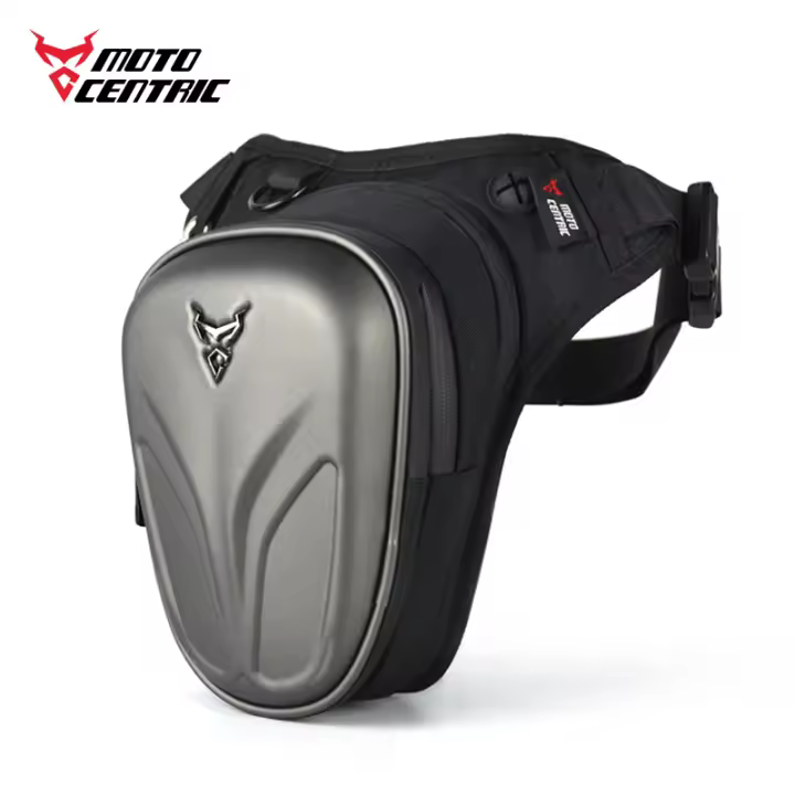 MOTOCENTRIC-bolsa de pierna para motocicleta, carcasa de fibra de carbono, impermeable, riñonera antideslizante para Motocross, gran capacidad - 1