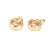 Círculo redondo de latón de Color dorado de 18K, pulseras con agujeros grandes, collares de cuentas, colgantes, conectores, suministros para fabricación de joyas - details 8