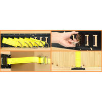 Elechomes E Track Kit de rieles de amarre: juego de 22 piezas Kit de rieles Etrack, correas de trinquete, amarres de cuerda, 6 anclajes de junta tórica, 2 ranuras individuales - details 2