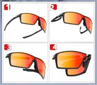 Kapvoe-gafas de sol plegables para hombre y mujer, lentes fotocromáticas de moda, antivaho, portátiles, para ciclismo de montaña y carreras, UV400 - details 2
