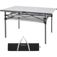 Mesa plegable enrollable de camping de aluminio portátil con bolsa de transporte - Mesa de picnic con soporte de hasta 80 kg - details 0