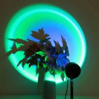 Luz de proyección de puesta de sol con control remoto, luz nocturna ambiental de 16 colores, accesorios de fotografía de pared de fondo de decoración de dormitorio - details 7
