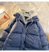 Versión de moda coreana, ropa de algodón de ocio para invierno, chaqueta gruesa multifuncional falsa con dos bolsillos y cremallera para mujer - details 12