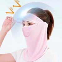 Gorra de Seda de Hielo de Protección Solar Transpirable, Anti-prueba, Visera para Ciclismo al Aire Libre Gorra de Moda para Mujeres - details 4