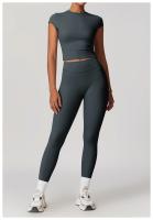 Pantalones de Yoga de Cintura Alta Ajuste Ajustado para Abdomen y Cadera Secado Rápido - details 22