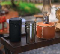 4 Unids/set botellas de agua de acero inoxidable para exteriores, maletas de transporte, senderismo, camping, picnic, barbacoa, tazas de café y cerveza, - details 9