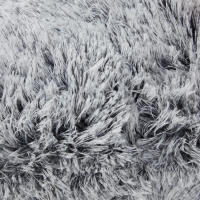 Funda de Cojín de Piel Suave 43x43cm Decorativa y Caliente para Sofá de Sala Decoración Moderna Resistente al Desvanecimiento con Cierre de Cremallera Gris Blanco - details 3