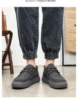 Nuevos zapatos casuales de tablero de tendencia retro anti-terciopelo mate zapatos bajos para hombres - details 11