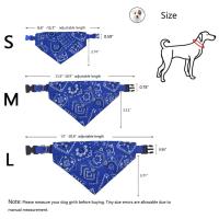 Pañuelos grandes para mascotas, bufanda de algodón lavable a cuadros, pajaritas, Collar, pañuelo para perros y gatos, accesorios para perros grandes, pañuelo - details 1