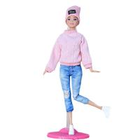 Juego de accesorios de muñeca de juguete para niños, Ropa para Niñas, pantalones, ropa informal, sombreros, suéteres, 29 ~ 32cm, accesorios de ropa para muñecas, 1 Juego - details 6