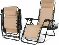 Juego de tumbona plegable con almohada, silla de jardín ergonómica, tumbona - details 21