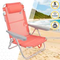 Set 2 Sillas Pleg Alu 5pos 60x47x83cmc/cojin-flamenco - details 2